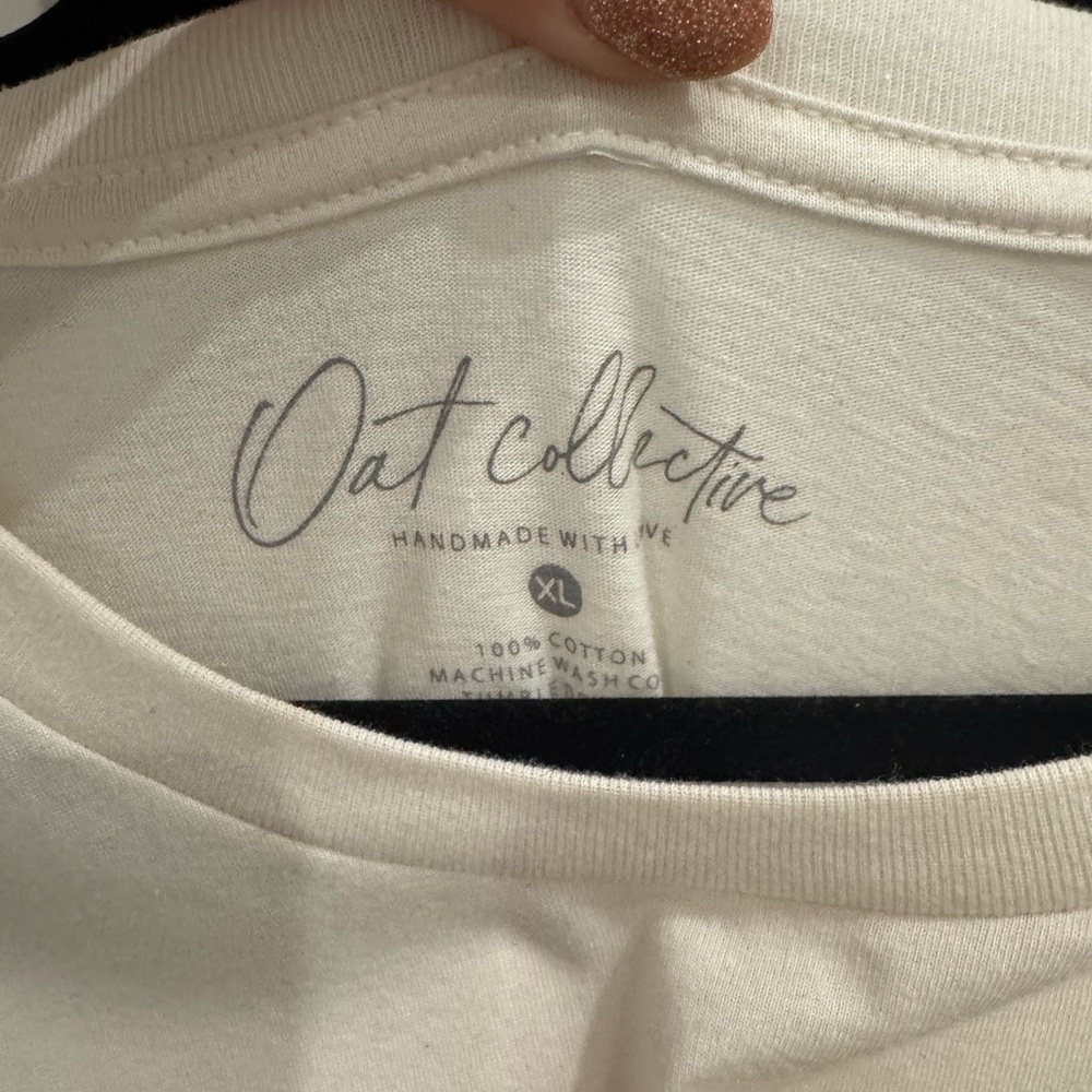 Cream T-Shirt with Yellow Graphic - Picture 2 of 3